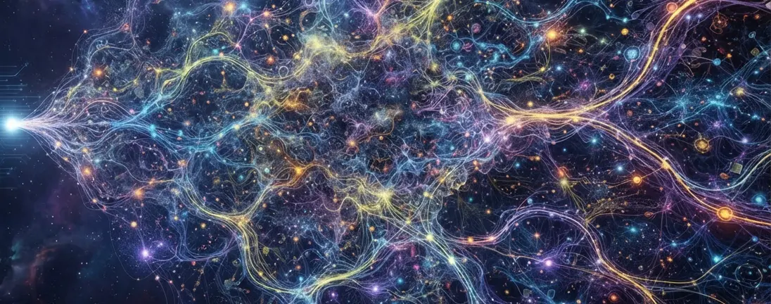 Grafica digitale creata tramite IA generativa di Google
