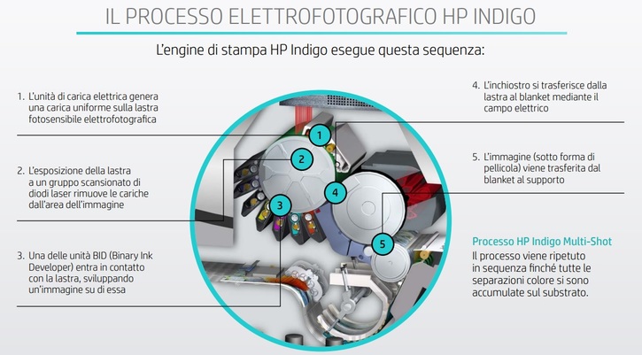 processo stampa elettrofotograficaHP Indigo - LEP